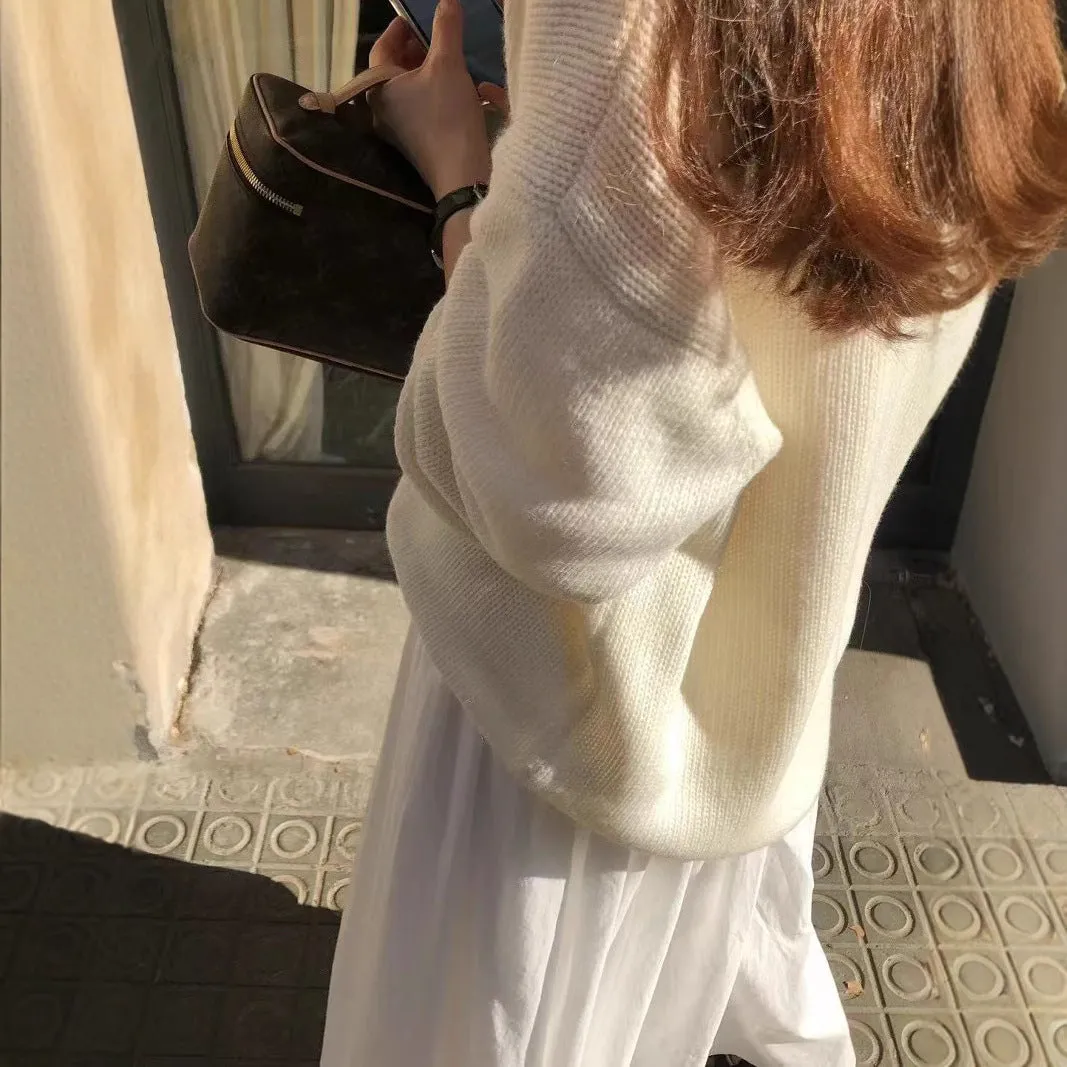 Wool knit top