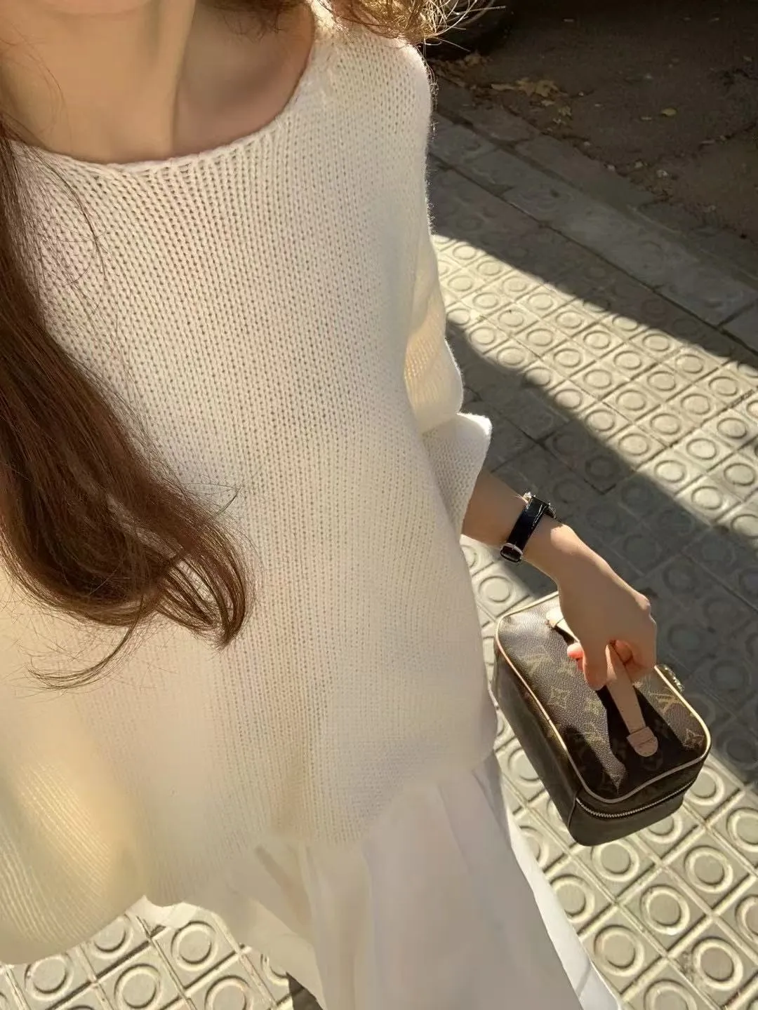 Wool knit top