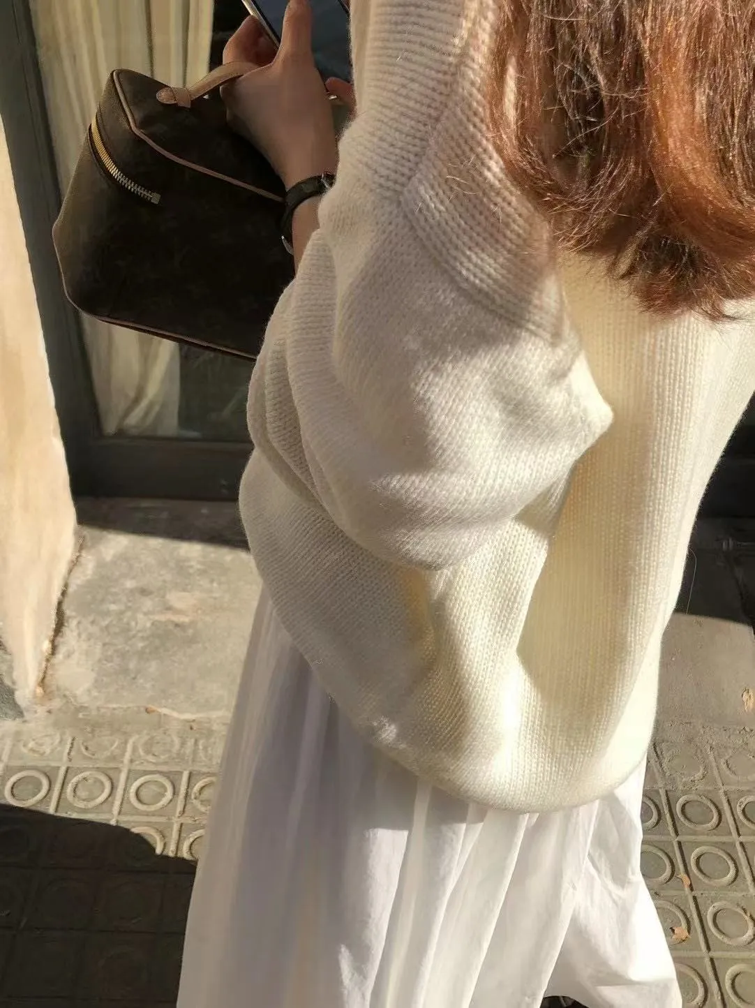 Wool knit top