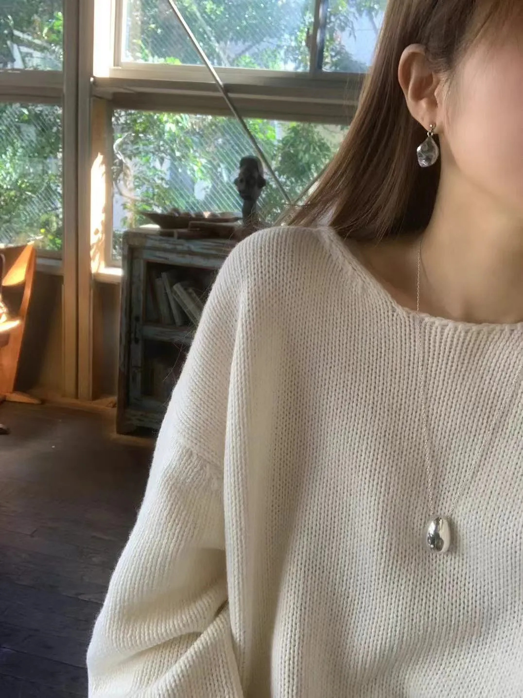 Wool knit top