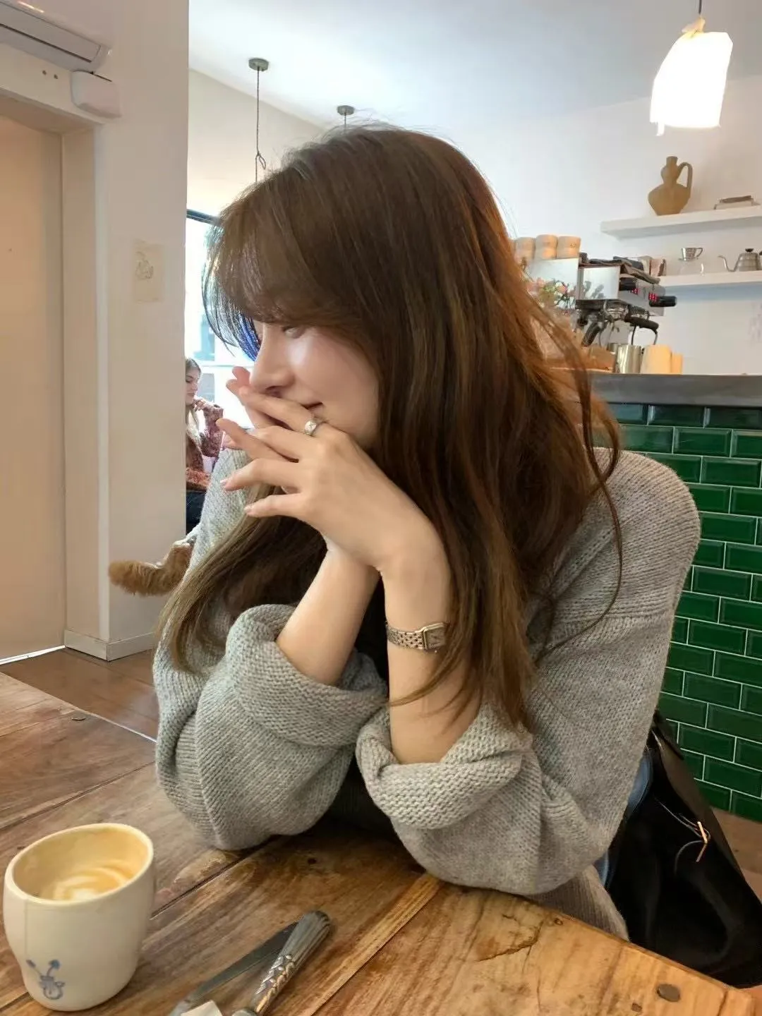 Wool knit top