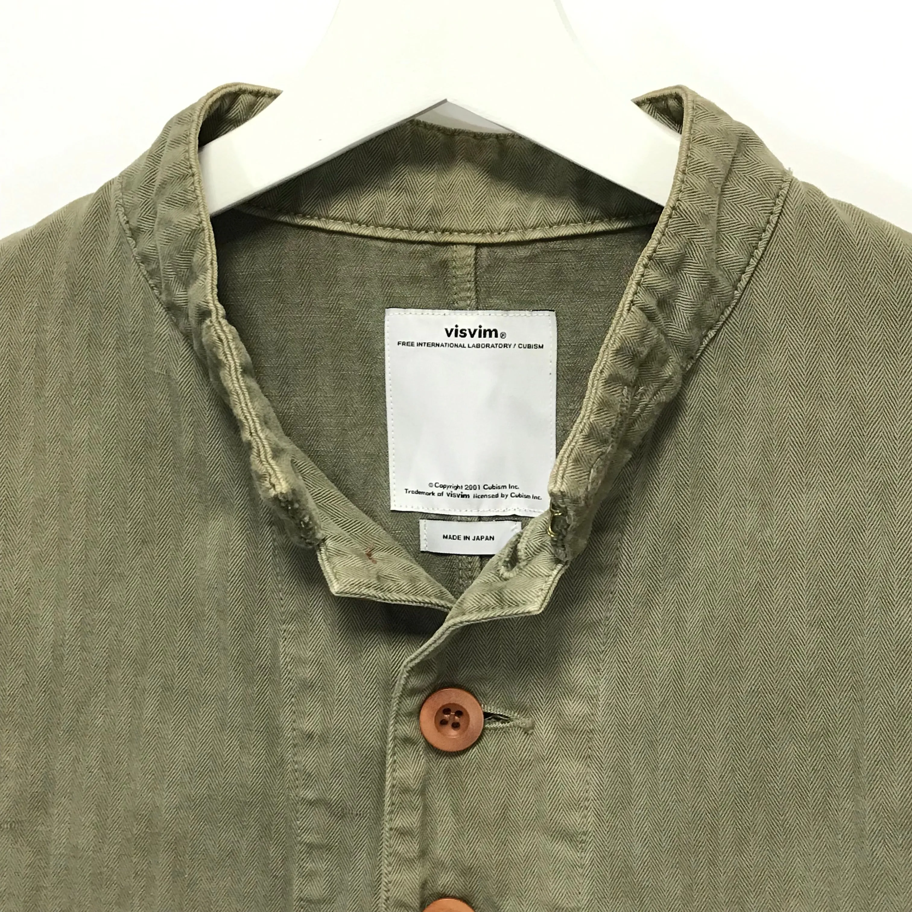 [XL] Visvim 14SS Lugli Jacket Damaged Chino Olive