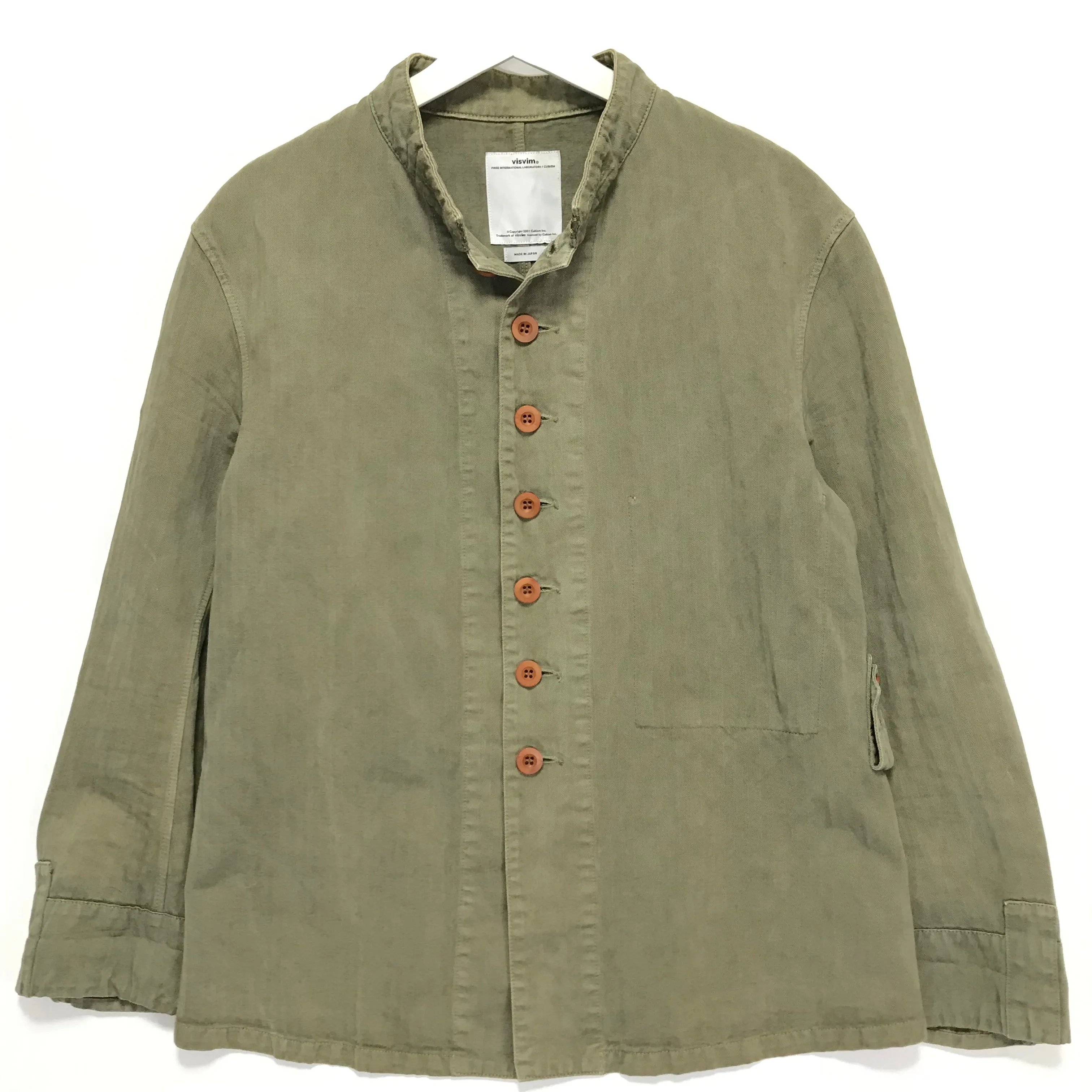 [XL] Visvim 14SS Lugli Jacket Damaged Chino Olive