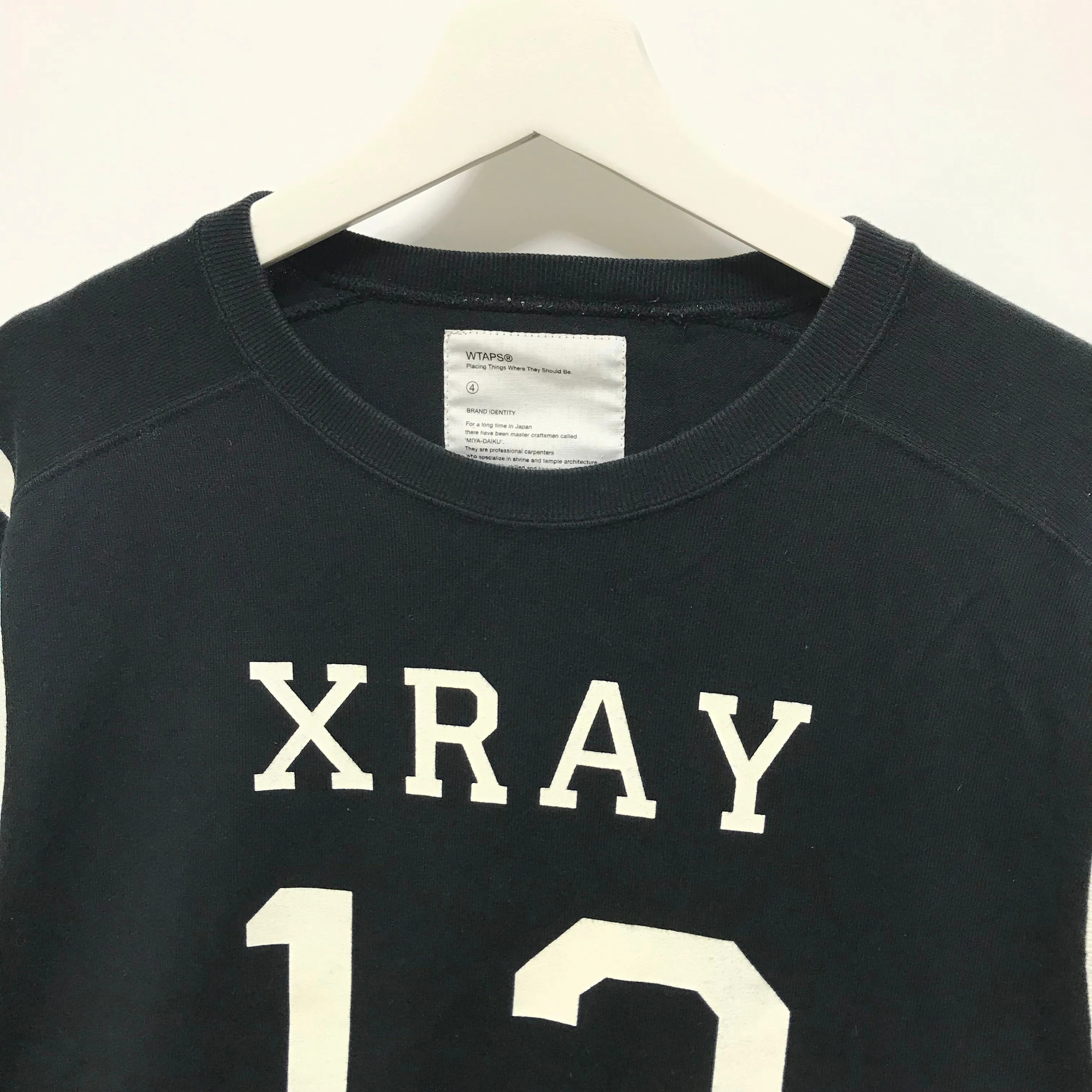 [XL] WTAPS QB 3/4 TEE BLACK