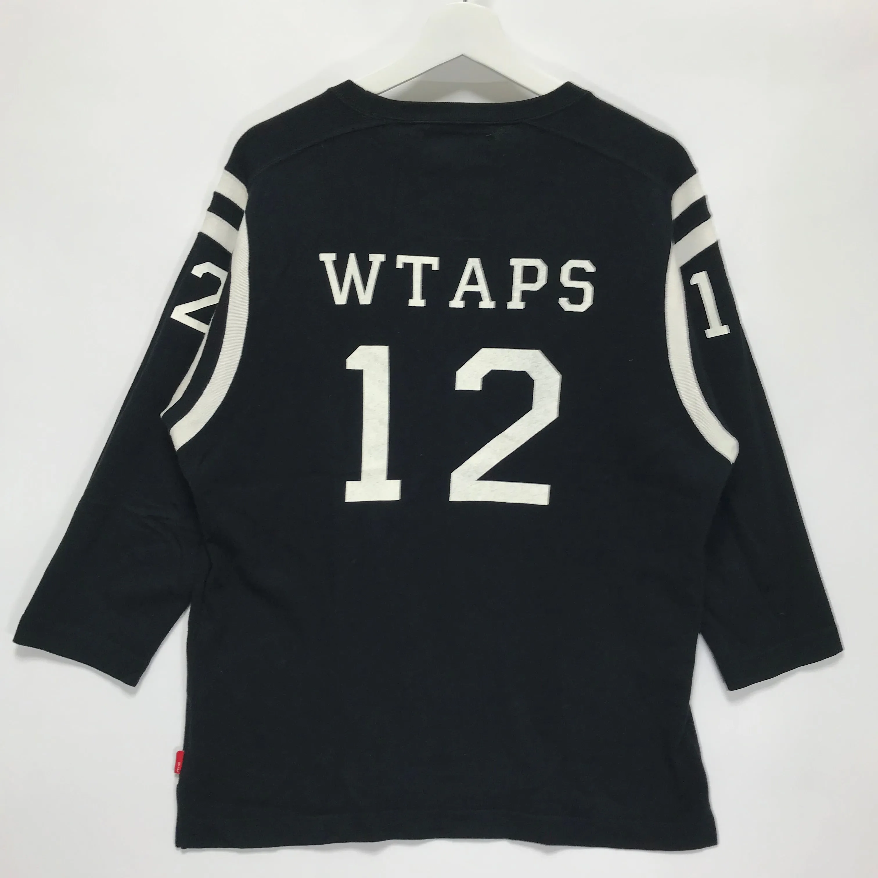 [XL] WTAPS QB 3/4 TEE BLACK