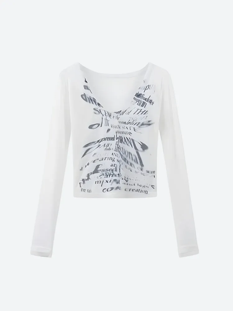 Y2K Illusion Text Top