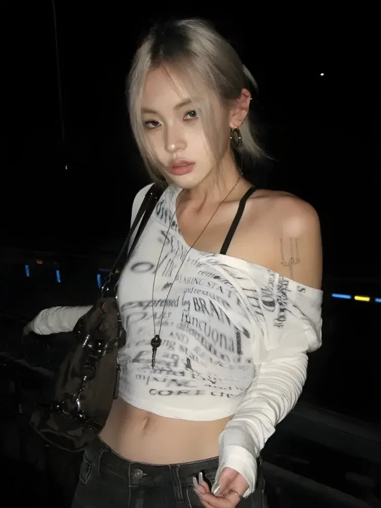 Y2K Illusion Text Top