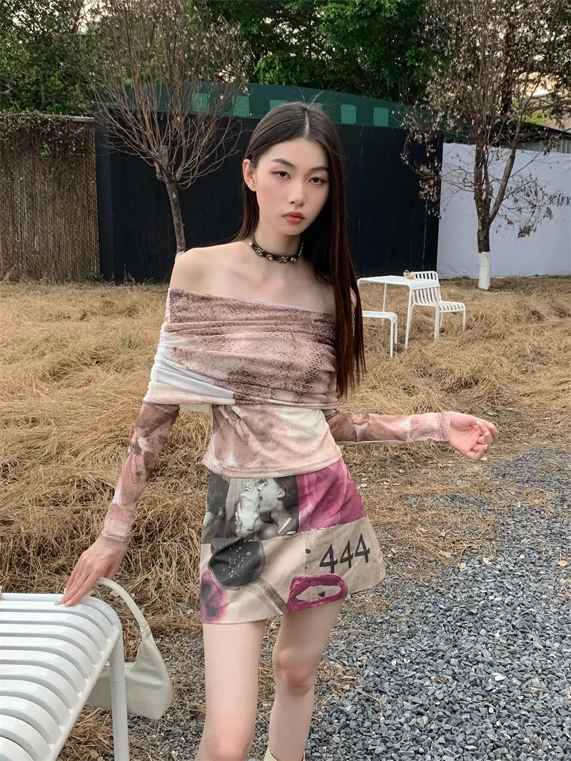 Y2K Off Shoulder Top