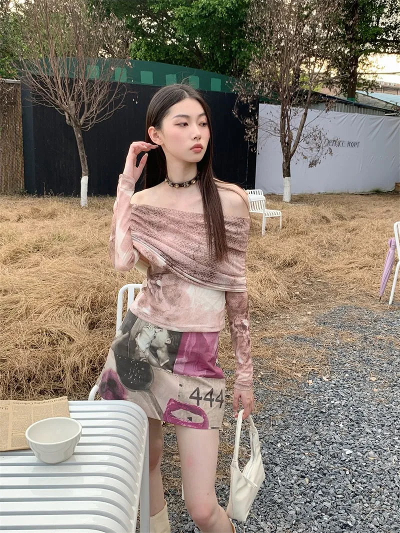 Y2K Off Shoulder Top