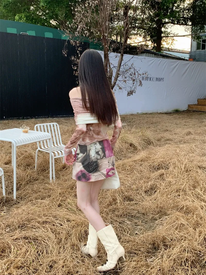 Y2K Off Shoulder Top