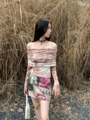 Y2K Off Shoulder Top