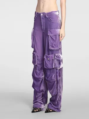 Y2K Velvet Cargo Pants