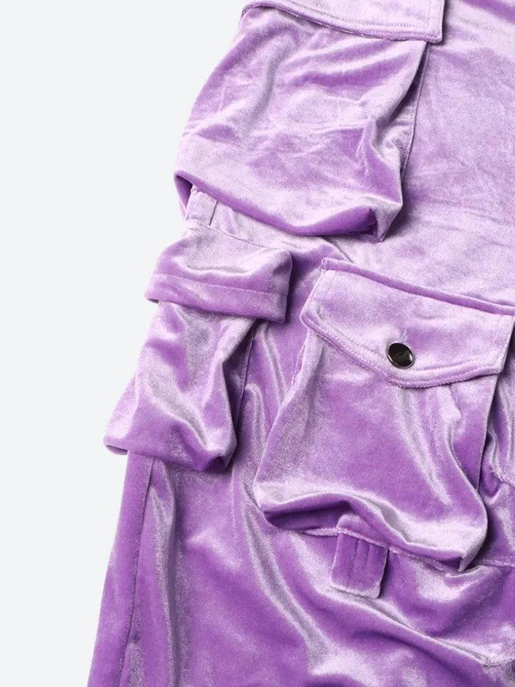 Y2K Velvet Cargo Pants