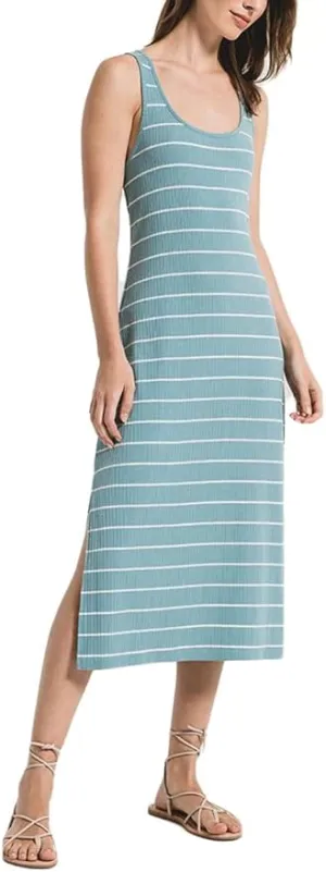 Z Supply The Seri Stripe Rib Tank Dress-Large