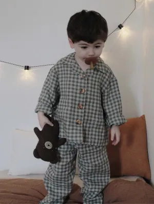 Zemeliukas Linen Kid's Pyjama Set | Multiple Colours